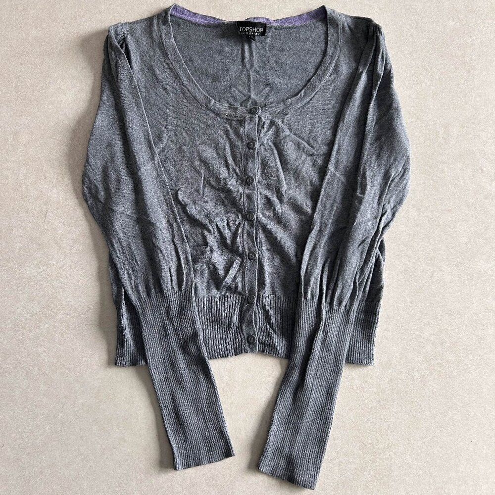 Topshop Knitted Scoop Neck Cardigan ALT ASO Hermione Granger - Picture 3 of 8